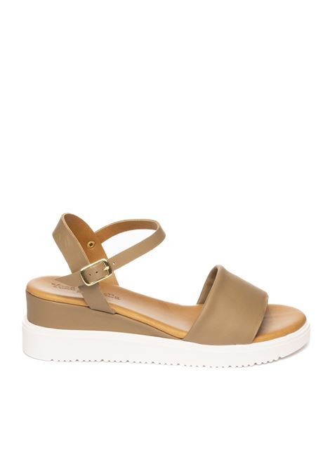 Taupe leather sandal YUNA MARSELLA | FZ3-02VIT-TAUPE